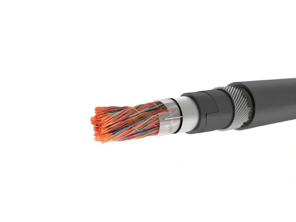 Кабель городской телефонный 200 кВ 300 2 мм2 медь ТППэпмЗБбШп