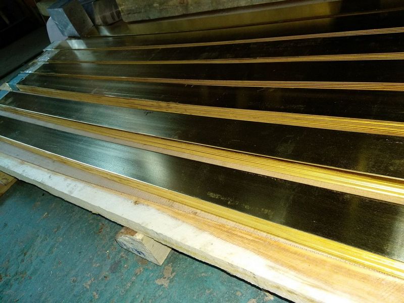 Латунная полоса 2000х11 горячекатаная 2000 мм 11 мм Л63 ГОСТ 2208-2007