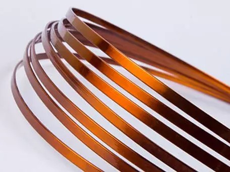 Медная проволока прямоугольная 5 мм 2 мм ПМТ ГОСТ 434-78