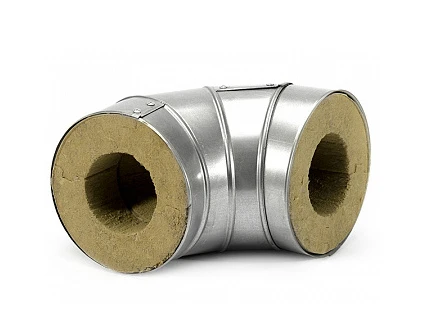 Отвод в оцинковке 85 мм 20 мм 100 кг/м3